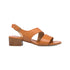 Sandali marroni in pelle da donna con tacco a blocco 4 cm P Essentials, Donna, SKU w042000950, Immagine 0